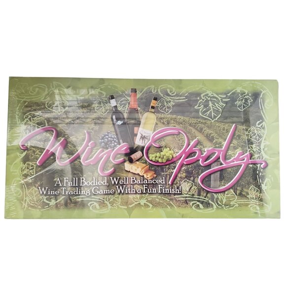 Wine Opoly Board Game Late For The Sky Made in USA Wineopoly NEW SEALED - Picture 1 of 4
